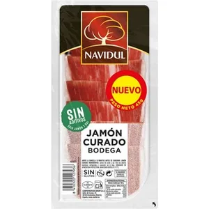 Jamón Curado Clásico en Medias Lonchas sin Gluten sin Lactosa Navidul