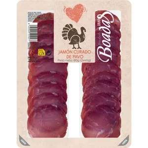 Jamón Curado de Pavo 2 X 40 Gr