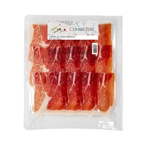 Sierra Azuaga Jamón de Cebo Ibérico (50% Raza Ibérica), Cortado en Lonchas Sierra Azuaga 100 G.