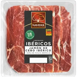 Jamón de Cebo Ibérico 50% Raza Ibérica en Lonchas Navidul