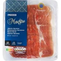 Jamón Serrano Duroc Colocado a Mano Eroski Maestro, Bandeja 90 G