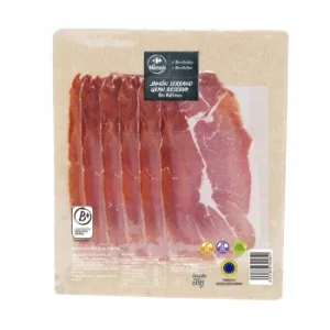 Jamón Serrano Gran Reserva en Lonchas Carrefour el Mercado sin Gluten y sin Lactosa 90 G