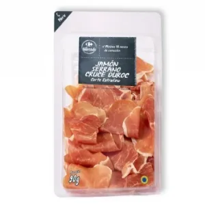 Jamón Serrano Gran Selección Duroc en Lonchas Carrefour el Mercado 90 G