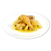 Jamoncitos de Pollo con Salsa de Ajos