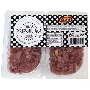 Jamones Arroyo Tiras Premium de Jamón Curado Jamones Arroyo 2 X 75 G. 150 G