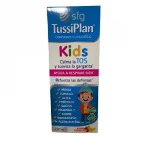 Jarabe Kids Tussiplan sin Gluten y sin Lactosa 250 Ml.