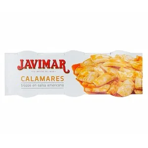 Javimar Calamares Trozos en Salsa Americana 3 X 55 Gr. 165 G