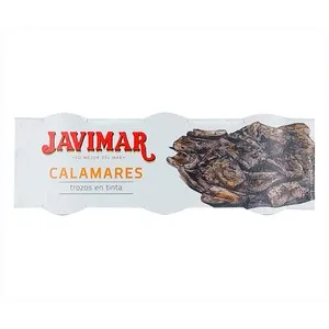 Javimar Calamares Trozos en Tinta 3 X 55 Gr. 165 G