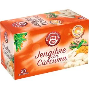Jengibre con Cúrcuma 20 Bolsitas 20 u
