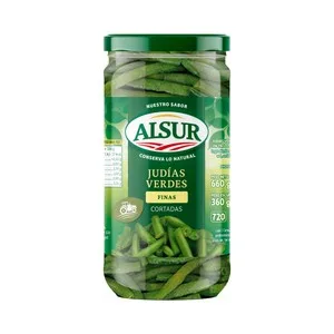 Alsur Judias Verdes Finas Cortadas en Trozos Pequeños 360 G.