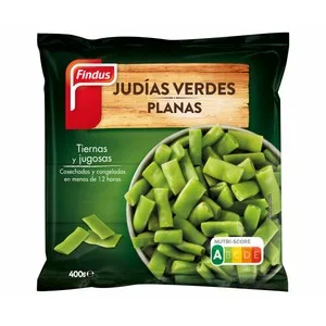 Findus Judías Verdes Planas Troceadas, Cosechadas y Congeladas en Menos de 1 Días Findus 400 G.