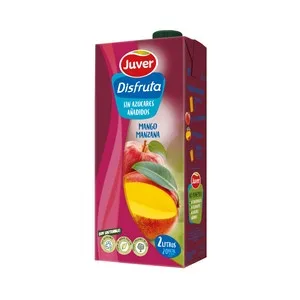 Juver Néctar de Mango y Manzana, sin Azúcares Añadidos 2 L. 2000 ML