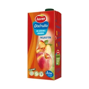 Juver Néctar de Melocotón sin Azúcar Añadido 2 L. 2000 ML