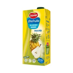 Juver Néctar de Pera y Piña sin Azúcar Añadidos 2 L. 2000 ML