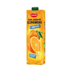 Juver Zumo de Naranja Exprimida con Pulpa 1 L. 1000 ML
