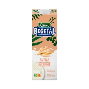 Kaiku Bebida de Avena sin Azúcares Añadidos Begetal1 L. 1000 ML