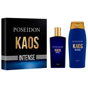 Poseidon Kaos Intense Estuche Regalo para Hombre con Colonia y Gel.