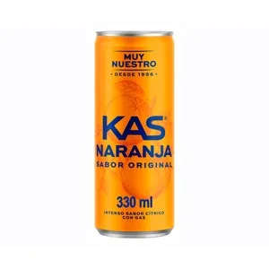 KAS Refresco de Naranja Lata de 330 Ml.