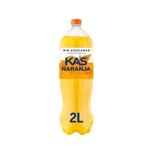 KAS Zero Refresco de Naranja sin Azúcares Añadidos 2 L. 2000 ML