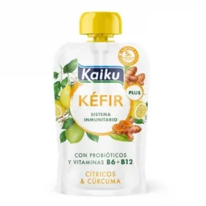 Kéfir Cítricos & Cúrcuma Kaiku sin Gluten 110 G.