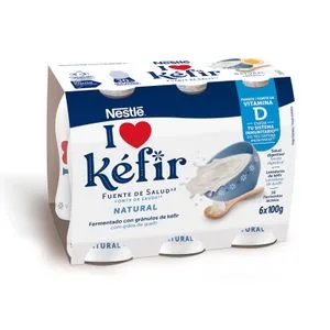 Kéfir Natural Pack 6 Unidades 6 X 100 Gr