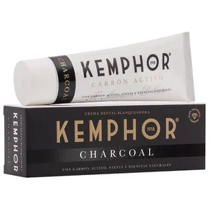 Kemphor Charcoal Pasta de Dientes con Acción Blanqueadora 75 Ml.