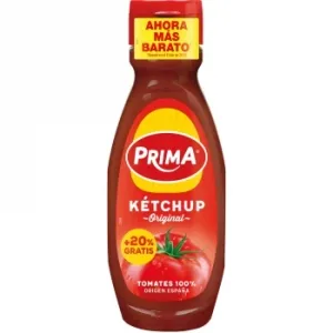 Kétchup Original Prima sin Gluten Envase 445 G.