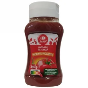 Kétchup Picante Classic Carrefour Envase 340 G.