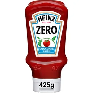 Ketchup Zero sin Sal ni Azúcares Añadidos Heinz
