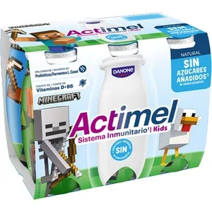 Kids L. Casei Natural sin Azúcares Añadidos Pack 6 Danone Actimel