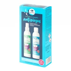 Kit Antipiojos Carrefour: Champú 180 Ml y Loción 180 Ml.