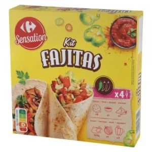Kit Fajitas Carrefour Sensation 505 G.