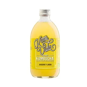 Komvida Kombucha (bebida a Partir de Té) Ecológica Jengibre y Limón 750 Ml.