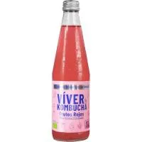 Kombucha de Fresa e Hibisco Viver Kombucha, Botellín 330 Ml