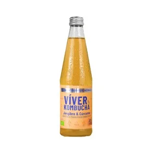 Viver Kombucha Ecológica de Cúrcuma y Jengibre 330 Ml.