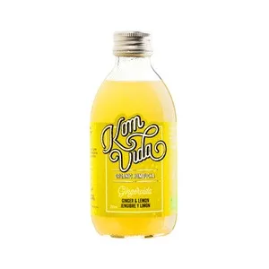 Komvida Kombucha Gingervida de Jengibre y Limón Orgánica 250 Ml.