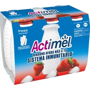 L. Casei con Fresa sin Gluten Pack 6 Danone Actimel