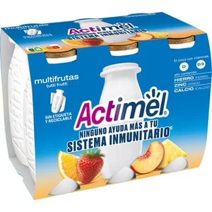 L. Casei con Multifrutas sin Gluten Pack 6 Danone Actimel