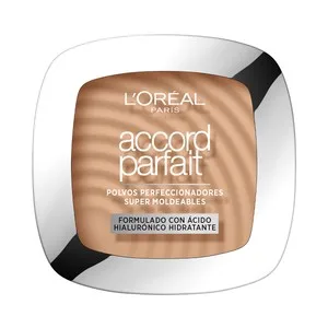 L´oréal Paris Accord Parfait , Tono 3 D Beige Dore Base de Maquillaje en Polvo Hidratante con Ácido Hialurónico.