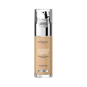 L´oréal Paris Accord Parfait Tono 3.n Base Maquillaje con Textura Fundente y sin Efecto Máscara.