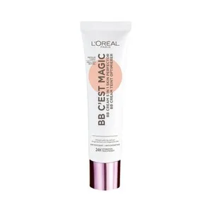 L"oréal Paris BB Cream C´est Magic Tono Medium  Base de Maquillaje Hidratante, Unificante y Fluida con FPS 20.