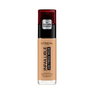 L"oréal Paris Infaillible Tono 260 Soleil Dore Base de Maquillaje de Larga Duración (24 Horas).