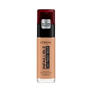 L"oréal Paris Infaillible Tono 300 Amber, Base de Maquillaje de Larga Duración (24 Horas).