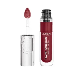 L´oréal Paris Plump Ambition Tono 490 Berry Jolie Aceite Labial Voluminizador con Ácido Hialurónico.