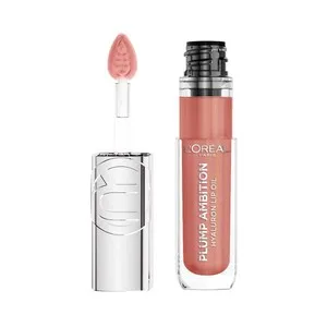 L´oréal Paris Plump Ambition Tono 650 Nude Macaron Aceite Labial Voluminizador con Ácido Hialurónico.