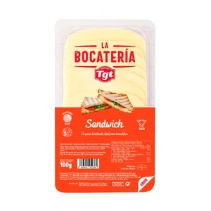 TGT la Bocatería Queso Sándwich en Lonchas 100 + 20 G Gratis. 120 G