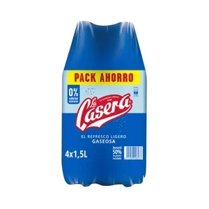 LA Casera Gaseosa Pack 4 Uds. X 1,5 L. 6000 ML