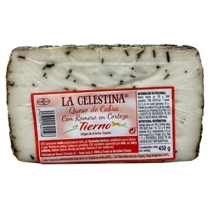 LA Celestina Queso de Cabra al Romero 1/2 Pza 450 G.