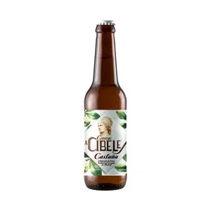 LA Cibeles Cerveza Castaña Botella 33 Cl. 330 ML