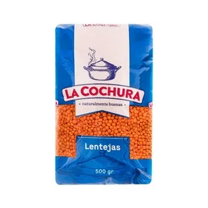 LA Cochura Lentejas Roja Paquete de 500 G.